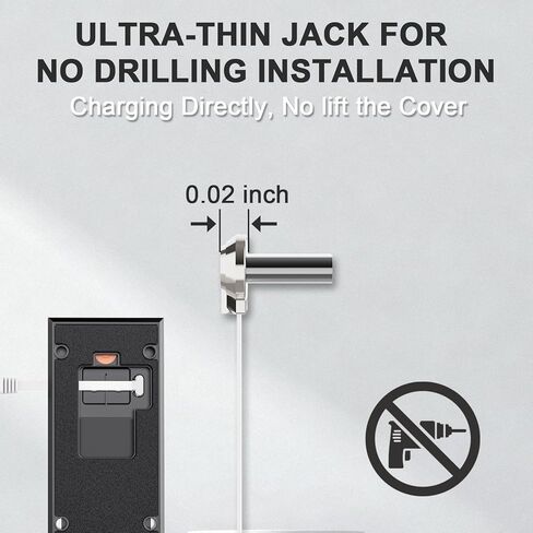 لوحة شمسية لجرس الباب الدائري (2024)، شاحن شمسي لجرس الباب الدائري بقدرة 6 وات لأجراس باب البطارية، لوحة شمسية بمنفذ شحن رفيع للغاية من النوع C مع كابل شحن بطول 13.1 قدم in Kuwait