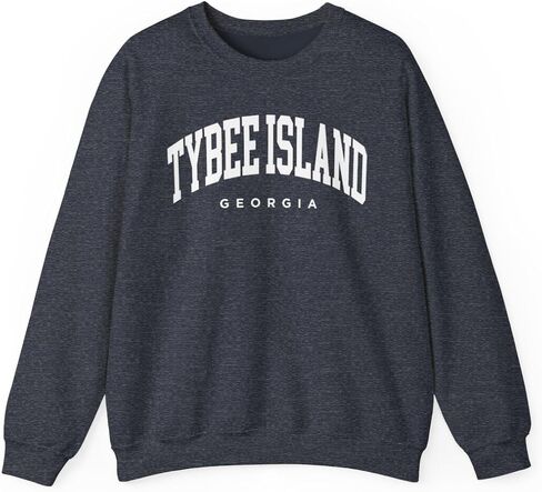 Tybee Island Georgia Adult Unisex Crewneck Sweatshirt in Saudi Arabia