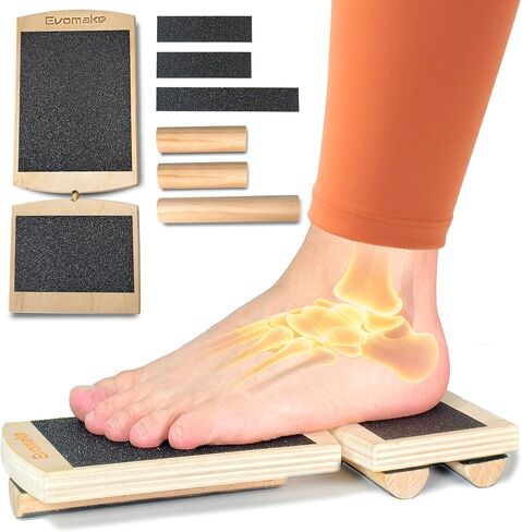 مقوي قدم الكاحل، لوح توازن الكاحل لالتهاب اللفافة الأخمصية، ممتد قوس القدم، تعافي الكاحل الملتوي، تمارين الثبات وتصحيح الوضعية | ساق واحدة | ايه كيه اس-2510H in Kuwait
