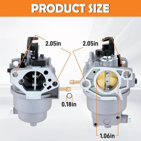 مكربن ​​مولد Huayi P27-1C مع حشوات مناسب لـ Generac GP5500 GP7500E GP8000E RS5500 GP6500 GP6500E، رمادي in Saudi Arabia