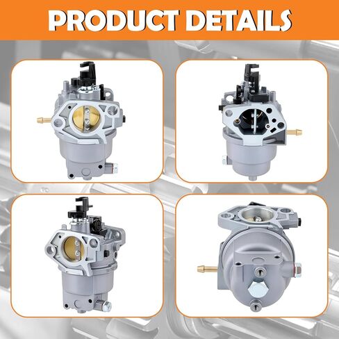 مكربن ​​مولد Huayi P27-1C مع حشوات مناسب لـ Generac GP5500 GP7500E GP8000E RS5500 GP6500 GP6500E، رمادي in Saudi Arabia