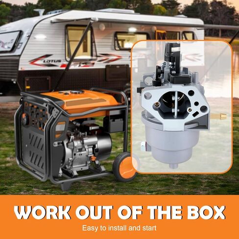مكربن ​​مولد Huayi P27-1C مع حشوات مناسب لـ Generac GP5500 GP7500E GP8000E RS5500 GP6500 GP6500E، رمادي in Saudi Arabia
