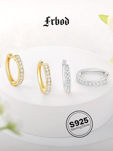 مويسانيتي الزمرد 15mm / 20mm أقراط هوب للنساء الرجال، هيبوالرجينيك 925 الفضة الاسترليني الذهب الأبيض / الذهب الأصفر الأقراط، عيد ميلاد عيد الحب مجوهرات لها / له in Kuwait