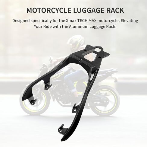 Motorcylce Rear Rack for 2018-2024 Xmax TECH, Luggage Rack Carrier Rear Tail Storage Rack, Cargo Enduro Luggage Rack for Xmax to 2024 in Saudi Arabia