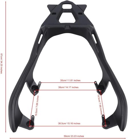 Motorcylce Rear Rack for 2018-2024 Xmax TECH, Luggage Rack Carrier Rear Tail Storage Rack, Cargo Enduro Luggage Rack for Xmax to 2024 in Saudi Arabia
