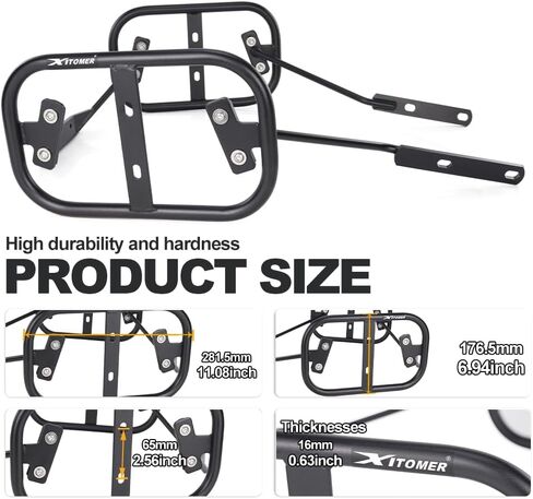 Xitomer متوافق مع CB500 X 2013-2024 CB500X CB 500X السرج دعم رفوف دراجة نارية السلة رفوف الأمتعة رف الجانب الناقل in Kuwait