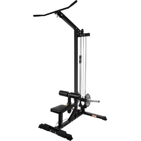 Fitvids LAT All-in-one Machine with High and Low Pulley Station, LAT PullDown and LAT Row Cable Machine, LAT Tower with Adjustable Leg Support for Home Gym Total Body Training in Saudi Arabia