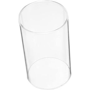 غطاء شمعة زجاجي مقاوم للرياح للاستخدام الخارجي والداخلي، حامل شموع شفاف لديكور العطلات والأجواء الرومانسية in Kuwait