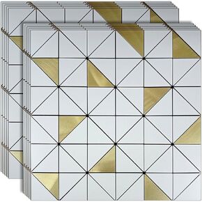 Weimeisc 14 ورقة صغيرة مثلثة التقشير واللصق بلاط باكسبلاش للمطبخ، بلاط فسيفساء ذاتي اللصق، عصا على زينة الحمام، ديكور الموقد، طاولة الغسيل (رمادي) in Kuwait