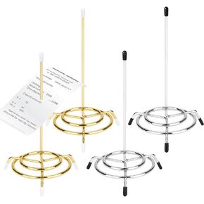 4PCS Ticket Stabber, Receipt Spike, Ticket Stabber for Restaurant, Bill Fork, Ticket Holder, Receipt Holder for Office, Hotel – Convenient Memo & Bill Organizer（4PCS Gold） in Kuwait
