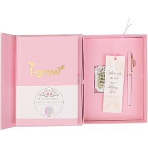 Gratitude Journal for Women and Men – A5 Daily Inspirational Guided Journal with Prompts. Includes 224 Pages, Inner Pocket, Pen, Stickers, Bookmark & Gift Box. Wellness Gifts with Self Care (Pink) in Kuwait