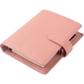 7Felicity Budget Binder,Leather Rings Planner, 6-Ring Pocket Organizer Notebook Cover (Croco-Red) in Kuwait