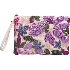 Clutch Purses for Women, Embroidered Floral Clutch Bag with Leather Wrist Strap for Daily Travel, Parties & Wedding in Kuwait