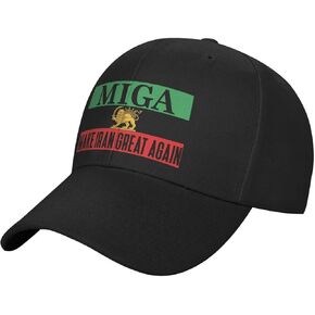 Make Iran Great Again Hat Persian Flag Lion Baseball Cap Support Freedom Truck Hat for Unisex Gray in Saudi Arabia