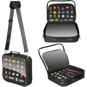 كتاب عرض دبوس المينا، كتاب تجارة دبوس ذو غلاف صلب من مادة EVA مكون من 20 صفحة، لوحة عرض دبوس مع أشرطة كتف، علبة عرض دبوس لهواة الجمع، لتخزين دبابيس المينا، والدبابيس الرياضية، والأقراط in Kuwait