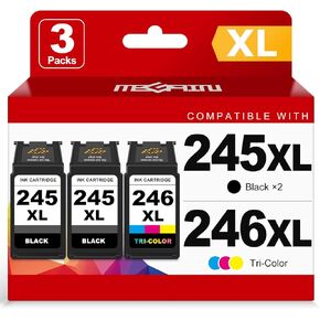 245XL 246XL Ink Cartridge Replacement for Canon 245 246 XL PG245 CL246 for Canon PIXMA MG2525 MG3022 MX490 TS202 TS3322 TR4520 TS302 TR4527 Cannon Printer Ink Cartridges (1 Black, 1 Color Combo) in Kuwait
