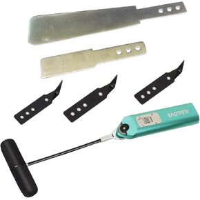 JL&LOVE Windshield Removal Tools,Universal Car Windscreen Quick Release Cold Knife Windshield and car Window Glass Urethane Scraper Tool Set（Green in Kuwait