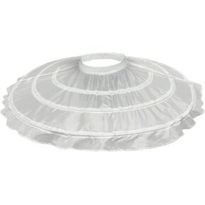 3 الأطواق تنورات الزفاف لفستان قصير تنورة الباليه الفتيات كرينولين مرونة الخصر تنورة Jupon المحكمة توتو in Kuwait