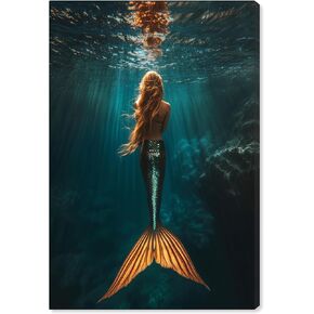 Art Remedy Mermaid Day Canvas Mermaid Photography, Gallery Wrapped, 30 x 45 in Kuwait