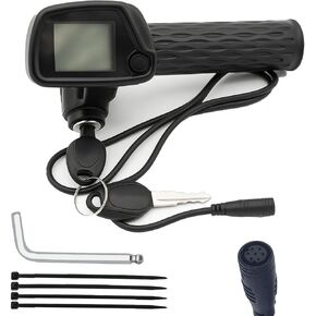 Speedometer 48V Throttle Grip and LCD Display Compatible Fit for Tuttio Tutti Soleil01 Throttle Note This Button Without an M and Buttons （with M ） Incompatible in Kuwait