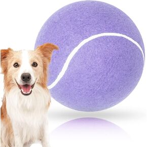 Banfeng Giant 9.5" Dog Tennis Ball Large Pet Toys Funny Outdoor Sports Ball Gift with Inflating Needles for Small Medium Large Dog in Kuwait