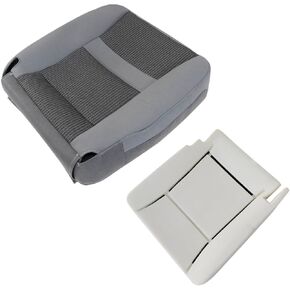 FZJDSD 2PCS Gray Driver Side Bottom Replacement Cloth Seat Cover & Seat Foam Cushion Compatible with Dodge Ram 1500 2500 3500 4500 5500 2006 2007 2008 2009 2010 in Kuwait