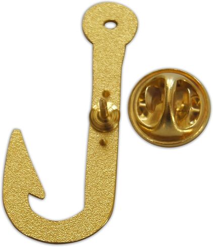 Novel Merk Fish Hook – Gone Fishing Lapel Pin, Hat Pin & Tie Tack Set - with Clutch Back 3 Piece in Saudi Arabia
