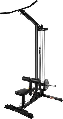 Fitvids LAT All-in-one Machine with High and Low Pulley Station, LAT PullDown and LAT Row Cable Machine, LAT Tower with Adjustable Leg Support for Home Gym Total Body Training in Saudi Arabia