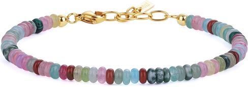 COAI Colorful Gemstone Necklace for Women, Vacation Jewelry Beaded Summer Necklace for Women in Saudi Arabia
