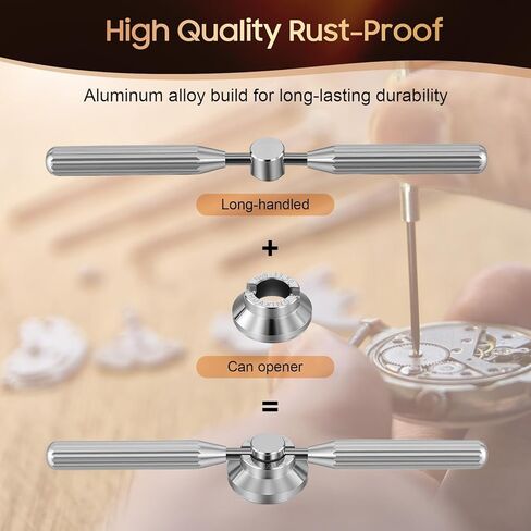 Yosoo Health Gear Watch Repair Tool, 5537 Watch Case Back Opener Tools, Watch Back Remover Tool with 13 Dies Fit for Rolex Tudor in Saudi Arabia