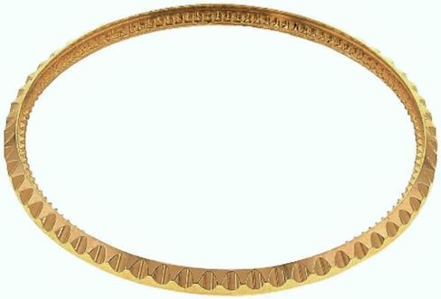 Ewatchparts Bezel & Insert Compatible With Rolex Submariner Serti 18K 16613 Real Gold Blue Gold Font in Saudi Arabia