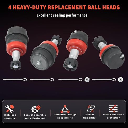 10626 Heavy Duty Ball Joints Compatible with Jeep Wrangler 2007-2018 JK Dana 30 & Dana 44 Axles in Saudi Arabia