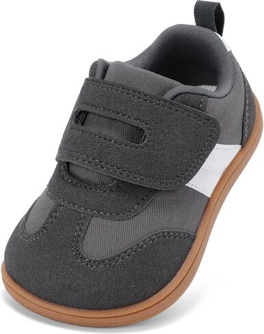 Toddler Barefoot Shoes,Boys and Girls First Walking Shoe with Hook and Loop Breathable Lightweight Non-Slip Baby Sneakers in Kuwait