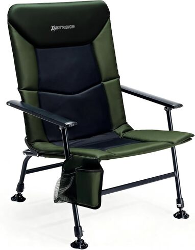 Folding Camping Chair, Outdoor Fishing Chair for Adults Breathable Mesh with Adjustable High Back Support and Leg, Aluminum Frame for Fishing, Camp, Lawn, Patio. in Saudi Arabia
