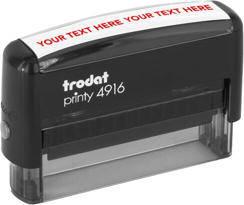 Stamp Pro Self Inking Stamp Custom Stamp - اسم شخصي أو ختم نص للمنزل والمدرسة والحرف اليدوية واستخدام الأعمال - اختر الحجم ونمط الخط ولون الحبر (صغير، 9/16 بوصة × 1 1/2 بوصة منطقة الانطباع) in Kuwait