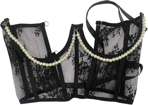 Delicate Lace Corset Belt - Mesh Boned Waist for Women in Kuwait