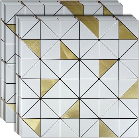 Weimeisc 14 ورقة صغيرة مثلثة التقشير واللصق بلاط باكسبلاش للمطبخ، بلاط فسيفساء ذاتي اللصق، عصا على زينة الحمام، ديكور الموقد، طاولة الغسيل (رمادي) in Kuwait