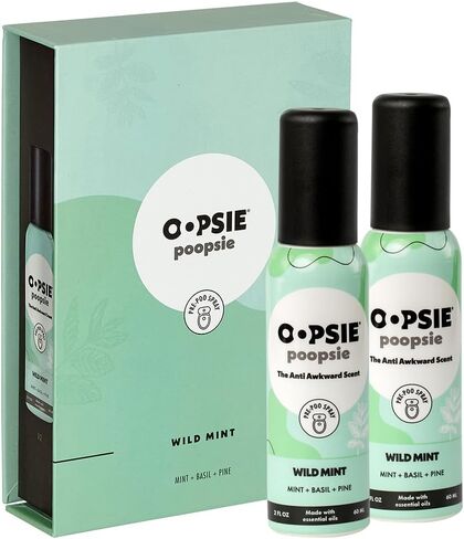 بخاخ المرحاض من Oopsie Poopsie Before-You-Go، أساسيات السفر، كل منها يصل إلى 300 استخدام، مزيل الروائح الكريهة للحمام أثناء التنقل مع الزيوت العطرية، حجم معتمد من إدارة أمن المواصلات الأمريكية، عبوة من قطعتين من حكيم البحر الأبيض المتوسط، 2 أونصة سائلة in Saudi Arabia