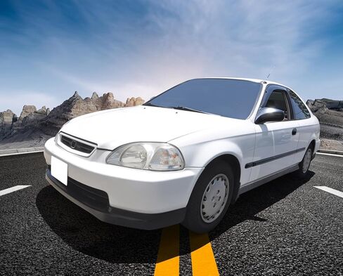 الشفة الأمامية الممتصة للصدمات متوافقة مع 1996-1998 Honda Civic، EK 2Dr 3Dr 4Dr CTR Style Urethane PU غير مطلي باللون الأسود الأمامي Spoiler Valance Chin Diffuser Bodykit من IKON MOTORSPORTS، 1997 in Kuwait