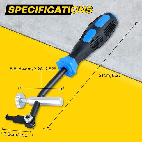 58430 Shaft Type Seal Puller | Universal Seal Puller, Camshaft & Crankshaft Oil Seal Removal Tool, Seal Puller Tool, Blind Seal Extractor for Automotive and Motorcycle Engine Repair in Kuwait