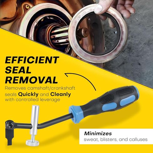58430 Shaft Type Seal Puller | Universal Seal Puller, Camshaft & Crankshaft Oil Seal Removal Tool, Seal Puller Tool, Blind Seal Extractor for Automotive and Motorcycle Engine Repair in Kuwait