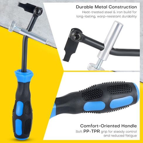 58430 Shaft Type Seal Puller | Universal Seal Puller, Camshaft & Crankshaft Oil Seal Removal Tool, Seal Puller Tool, Blind Seal Extractor for Automotive and Motorcycle Engine Repair in Kuwait