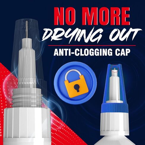 غراء قبضة احترافي من ALEPEA للدراجات النارية والدراجات الترابية وATV وBMX - لاصق مقود عالي القوة، سريع الجفاف ومقاوم للاهتزاز - يتضمن 3 أدوات تطبيق دقيقة، 30 جرام in Kuwait