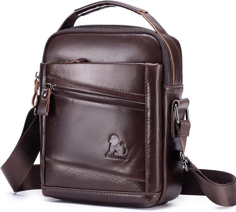 Premium Leather Men's Crossbody -Organized Storage & Durable,Stylish for Daily Carry in Kuwait