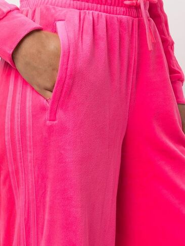 adidas Originals X Jeremy Scott Women's Velour Wide Legs Track Pants, Solar Pink, Medium in Saudi Arabia