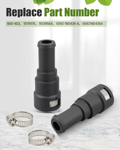 800-403 HVAC Heater Hose Connector Fit for Ford E150 E250 E350 Econoline F150 F250 F350, for Chevrolet Buick GMC Yukon and 5/8" Heater Hose # 15119175 15139564 E69Z-18D435-A E69Z18D435A in Saudi Arabia