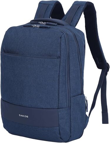 SAKOS SPIRIT Laptop Backpack for Men & Women 15.6 Inch, Water-Resistant Travel Work Backpack with Shockproof Laptop Compartment, Lightweight Carry-On Bag with Multiple Pockets in Saudi Arabia