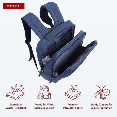 SAKOS SPIRIT Laptop Backpack for Men & Women 15.6 Inch, Water-Resistant Travel Work Backpack with Shockproof Laptop Compartment, Lightweight Carry-On Bag with Multiple Pockets in Saudi Arabia