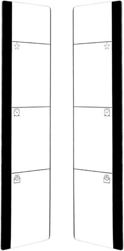 2 Pcs Monitor Message Board, Computer Monitors Side Panel/Notes Memo Board Message for Monitors, Left & Right in Saudi Arabia