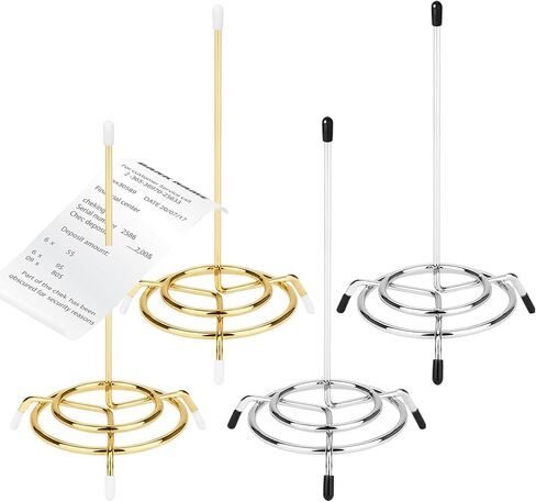 4PCS Ticket Stabber, Receipt Spike, Ticket Stabber for Restaurant, Bill Fork, Ticket Holder, Receipt Holder for Office, Hotel – Convenient Memo & Bill Organizer（4PCS Gold） in Kuwait